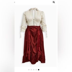 Torrid: Halloween costume poplin steampunk dress